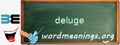 WordMeaning blackboard for deluge